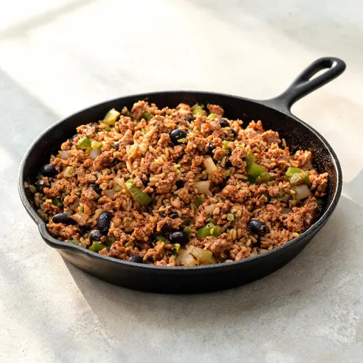 Turkey, Black Bean and Green Chile Filling: 480 kcal, 32 g protein, grade A